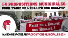 14 propositions concrètes des Maisons des Potes pour "Faire de l'Égalité Une Réalité" aux municipales