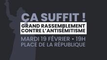 « Ça suffit ! » : l’appel à l’union contre l’antisémitisme