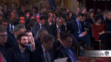 Samuel Thomas était présent pour le journal des quartiers Pote à Pote à la conférence de presse de François Hollande